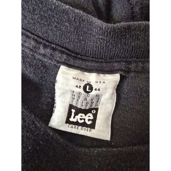 Vintage 1994 Bob Dylan Concert Shirt Sz Large Black East West Touring Co LEE - Picture 6 of 11